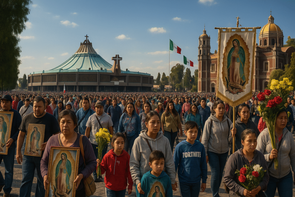 celebraciones de la Virgen de Guadalupe en la ciudad de México